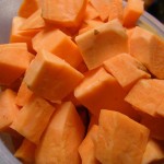 Patate douce pour purÃ©e